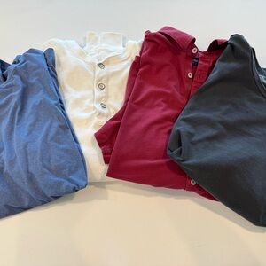 Stylish Kids Shirt Set - Blue, White, Red, and Black